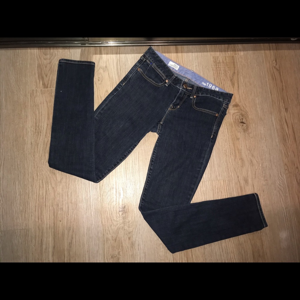 Gap low rise skinny jeans